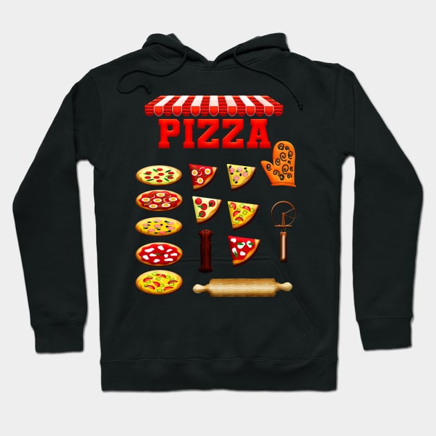 Pizza Lovers Hoodie by holidaystore
